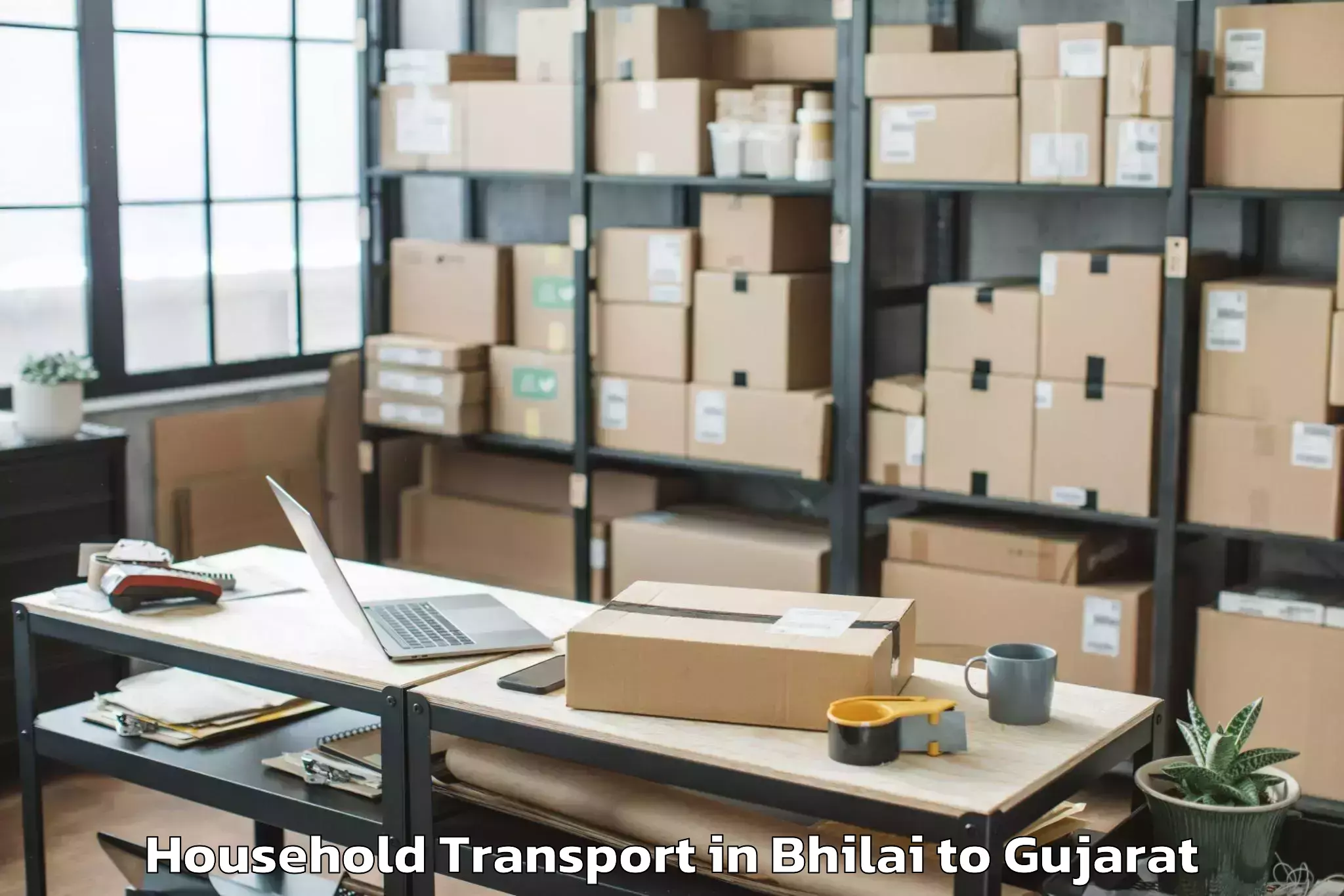 Reliable Bhilai to Naroda Household Transport